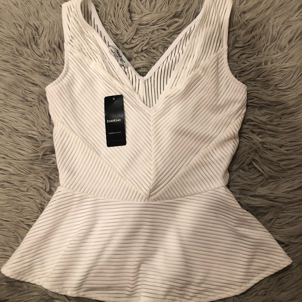 BEBE Peplum Top